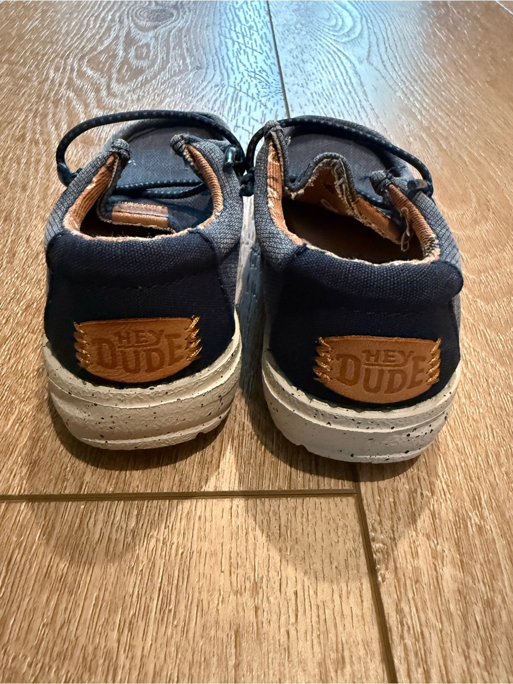 Hey Dude Toddler Size 7 Navy Canvas Slip-On Shoes